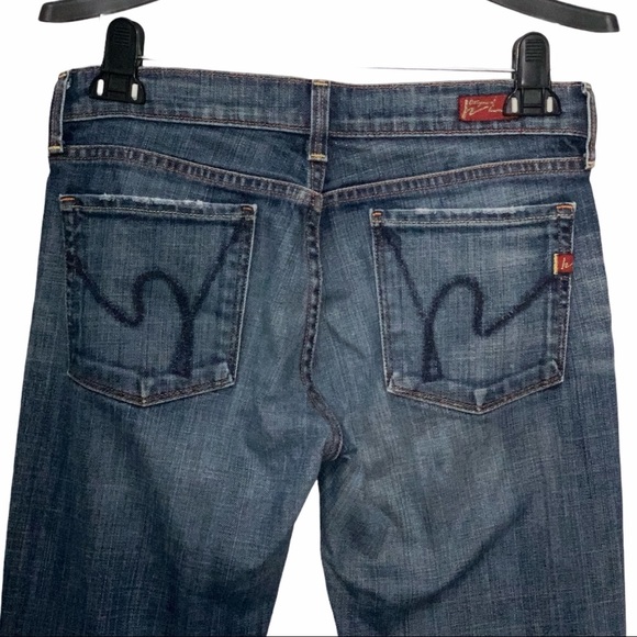 CITIZENS OF HUMANITY Kelly #001 Lightly Distressed Bootcut Stretch Jeans SZ 27 - Picture 8 of 13